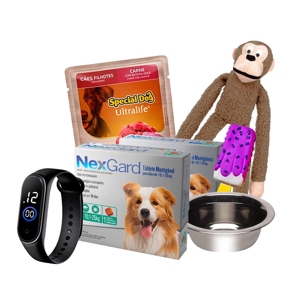 Kit 2 NexGard Antipulgas Cães de 10,1 a 25kg em Oferta na Shopee