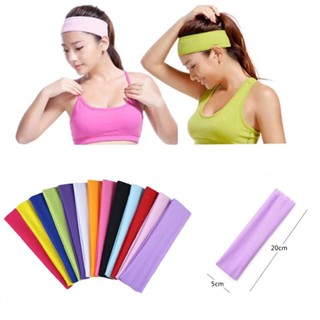 KIT3 Faixa lisa Testeira Faixa de cabelo elástica unissex esportiva para academia(envia aleatorio)