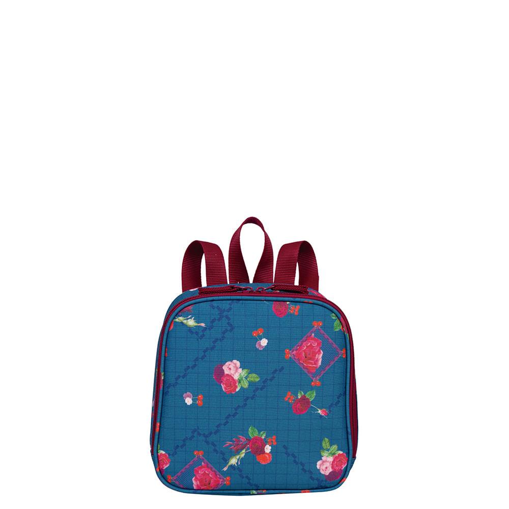 Lancheira Grande Sestini Lunch Rosas em Oferta na Shopee