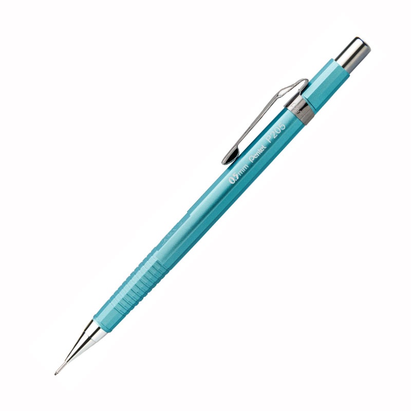 Lapiseira 0.5mm P205 Sharp Metallic Azul Pentel em Oferta na Shopee