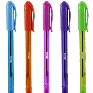 Caneta Esferográfica BRW Neon Tinta Colorida - A escolher Cor