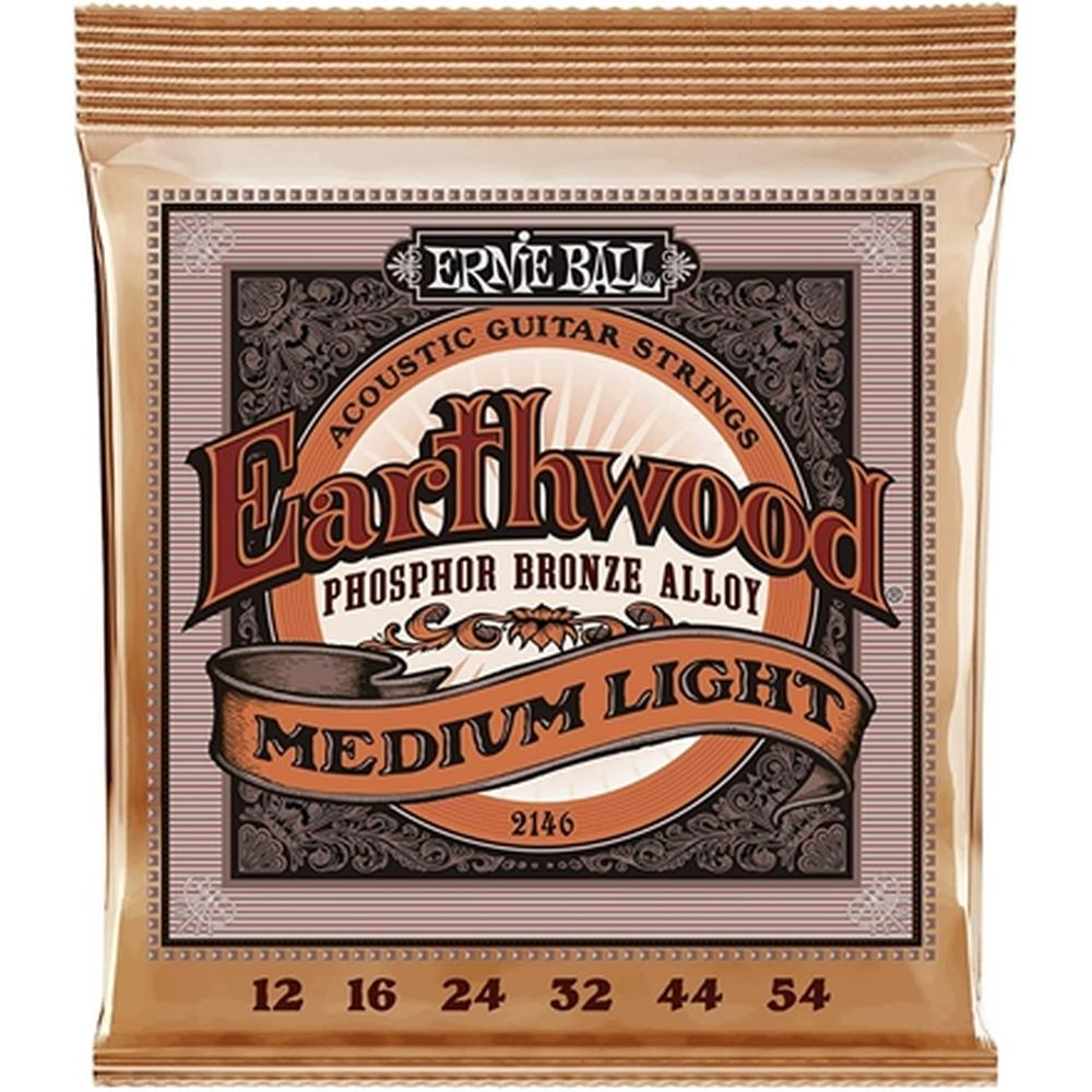 ENCORDOAMENTO ERNIE BALL 012 P/VIOLAO AÇO EARTHWOOD TM LEVE PHOPHOR BRONZE P02146