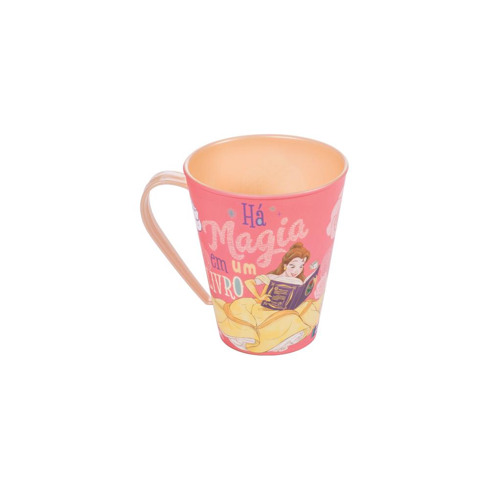 Caneca de Plástico 360 ml Princesas Bela Plasútil - Home & Living