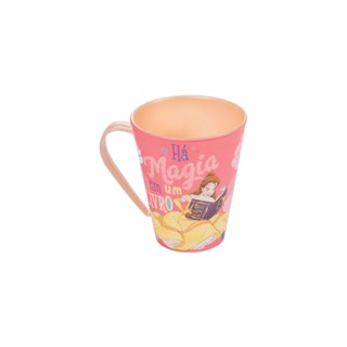 Caneca de Plástico 360 ml Princesas Bela Plasútil