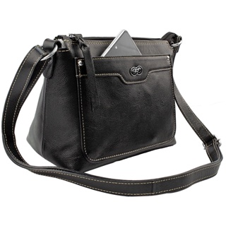 Bolsa Transversal PARMA em Couro Galvani em Oferta na Shopee