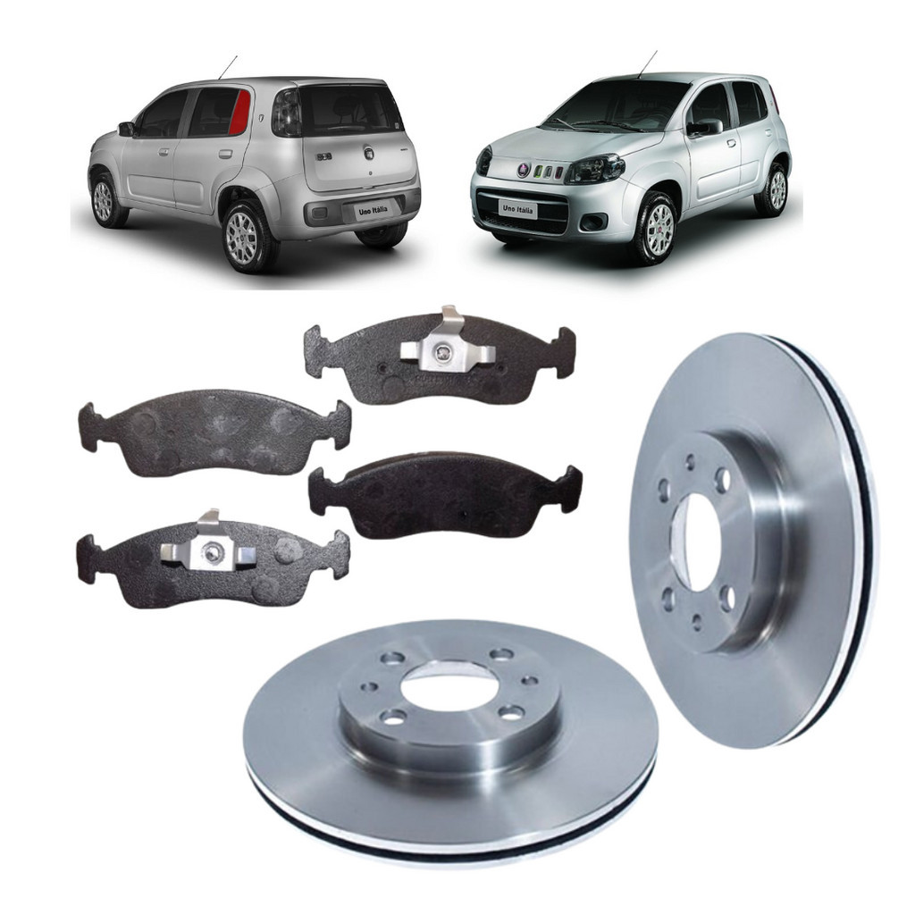 Jogo Disco Freio + Pastilha Uno Vivace 2010 2011 2012 2013 2014 2015 2016 em Oferta na Shopee