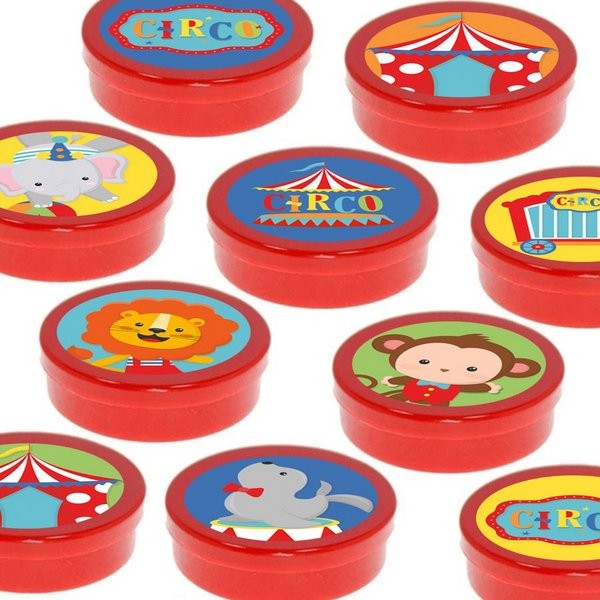 Latinha Lembrancinha Festa Circo 2 - 8cm - 20 unidades - Vermelho -  Rizzo Embalagens e Festas em Oferta na Shopee