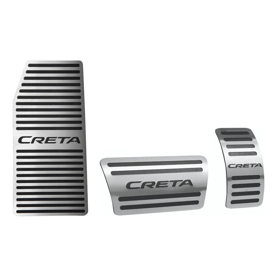 Kit Descanso De Pé E Pedaleira Aço Inox Creta - Automático