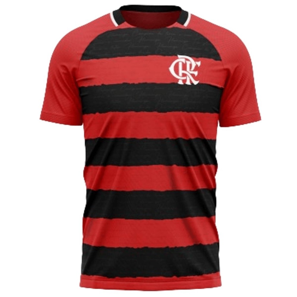 Camisa Flamengo Manto Masculina - Preto e Vermelho - Men Clothes