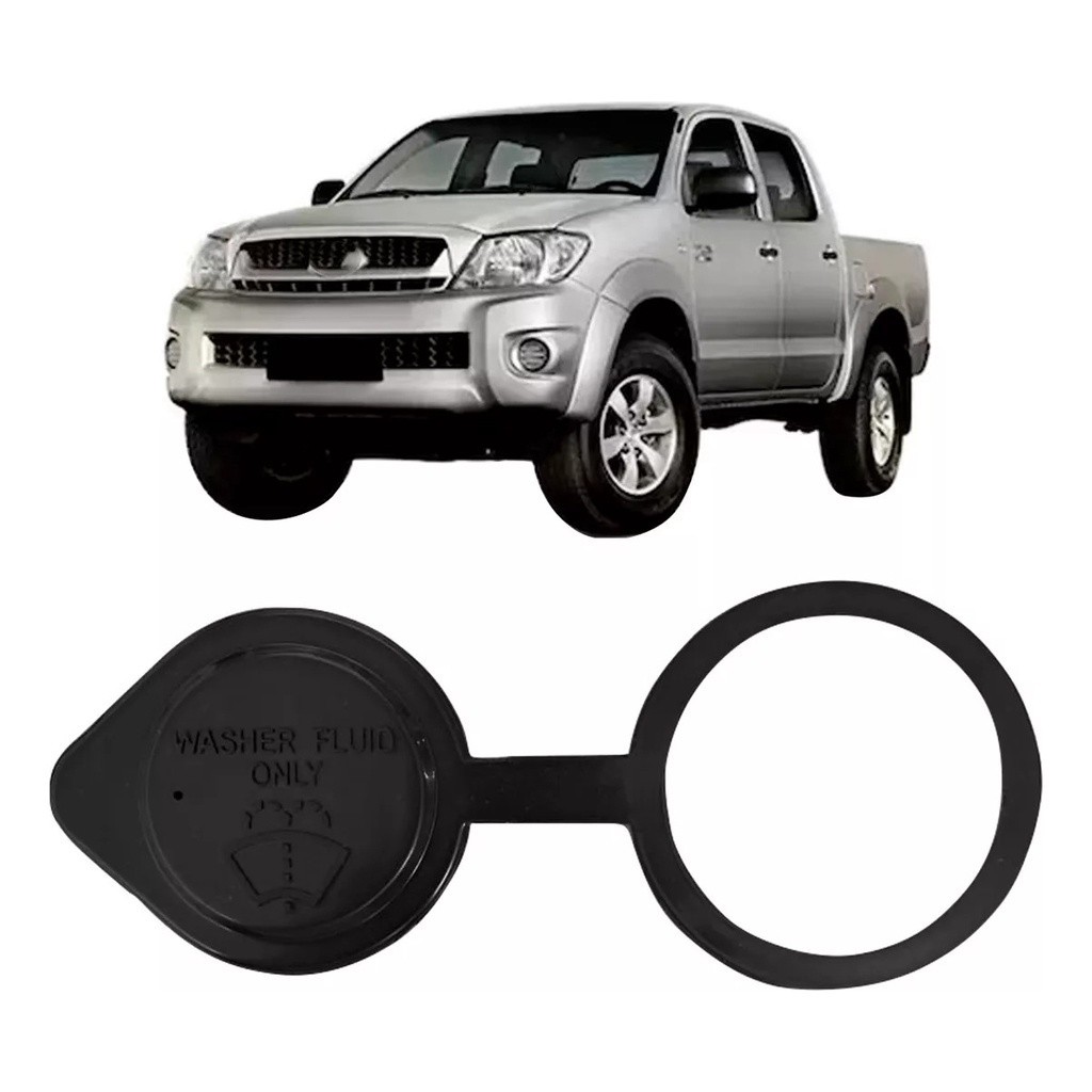 Tampa Reservatório Água Limpador Parabrisa Hilux / SW4 2005 a 2015 Preta Automóveis