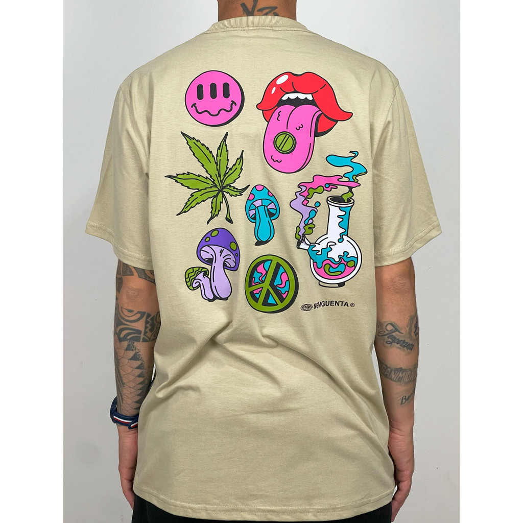 Camiseta 100% Algodão Chr0nic Multi Brisas Premium 30.1 Streetwear Skatista Lançamento 2025 em Oferta na Shopee