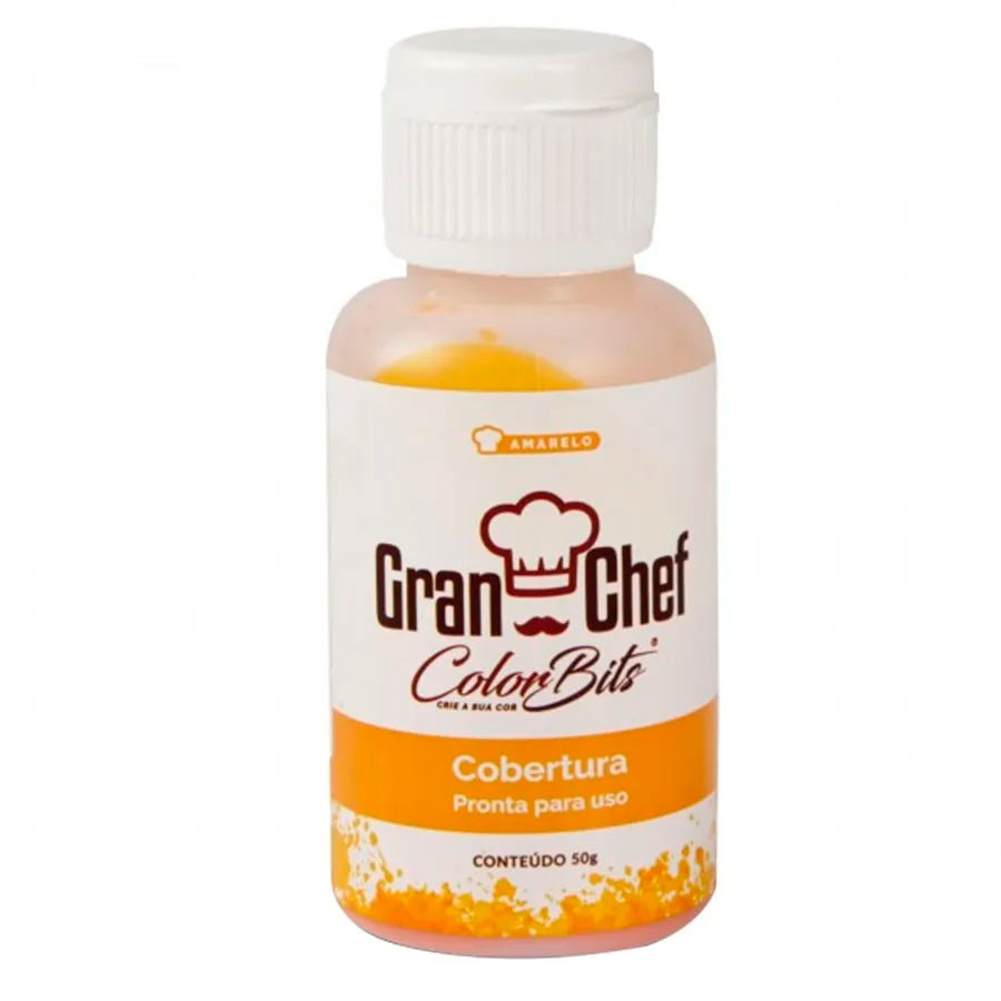Color Bits Cobertura Amarelo 50g - Granchef - Rizzo Confeitaria em Oferta na Shopee