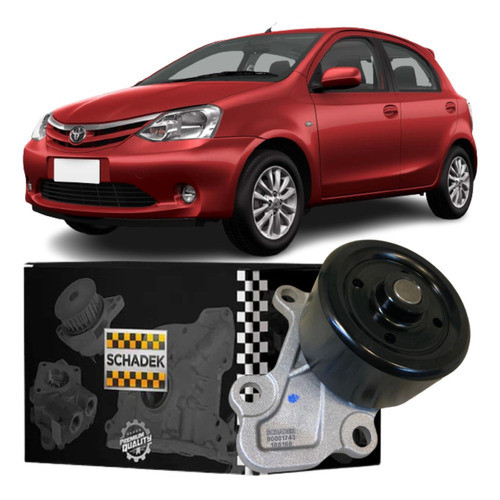 Bomba D'Agua - Toyota Etios 1.3 / 1.5 16V 2012 2013 2014 2015 2016 2017 2018 - Schadek 20237 em Oferta na Shopee