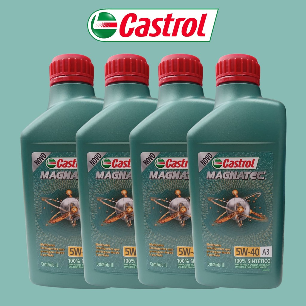 KIT COM 4 OLEO CASTROL  MAGNATEC 5W40  A3 - 502