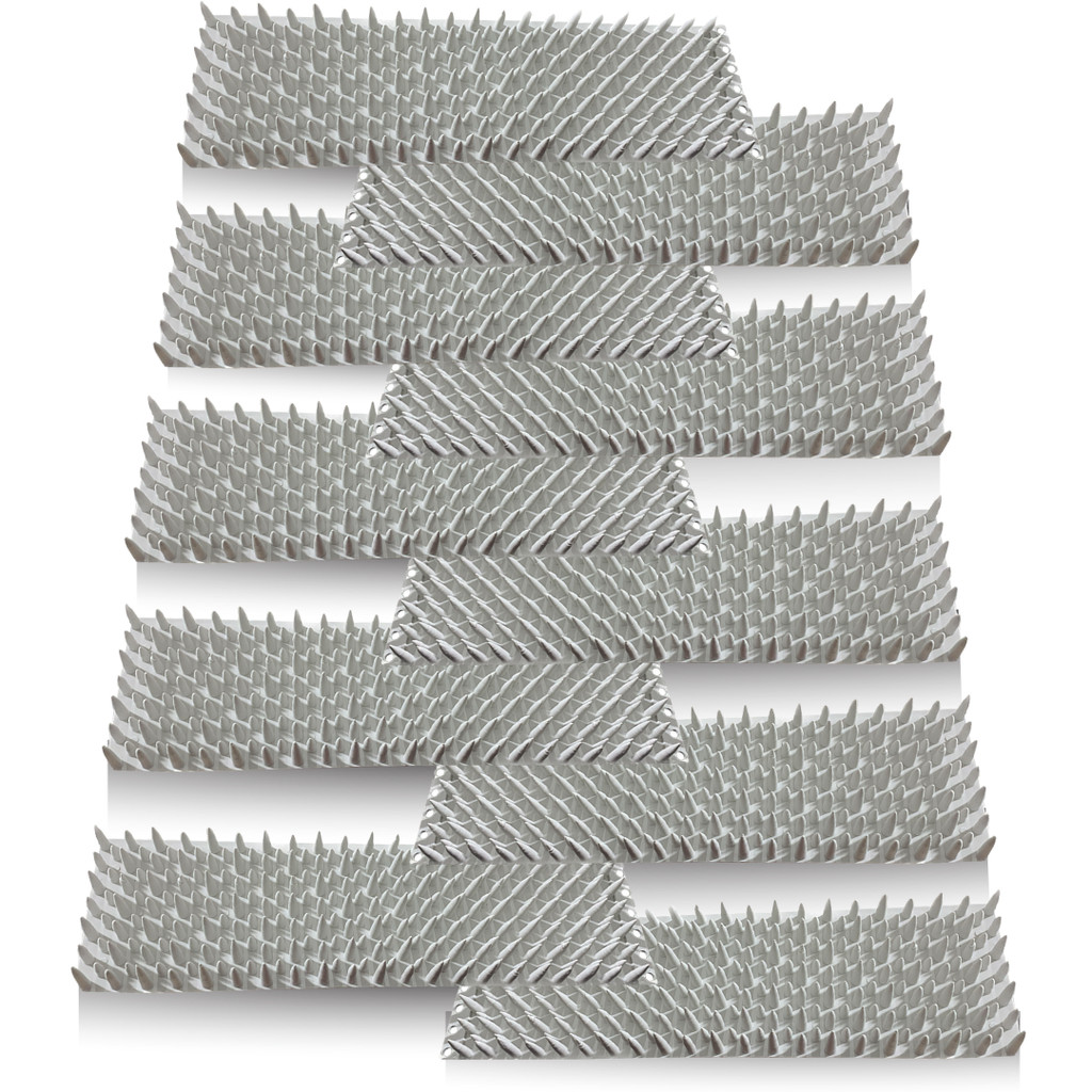Espícula Branca Espanta Pombos Gatos Espinhos Muro 10pcs 3m