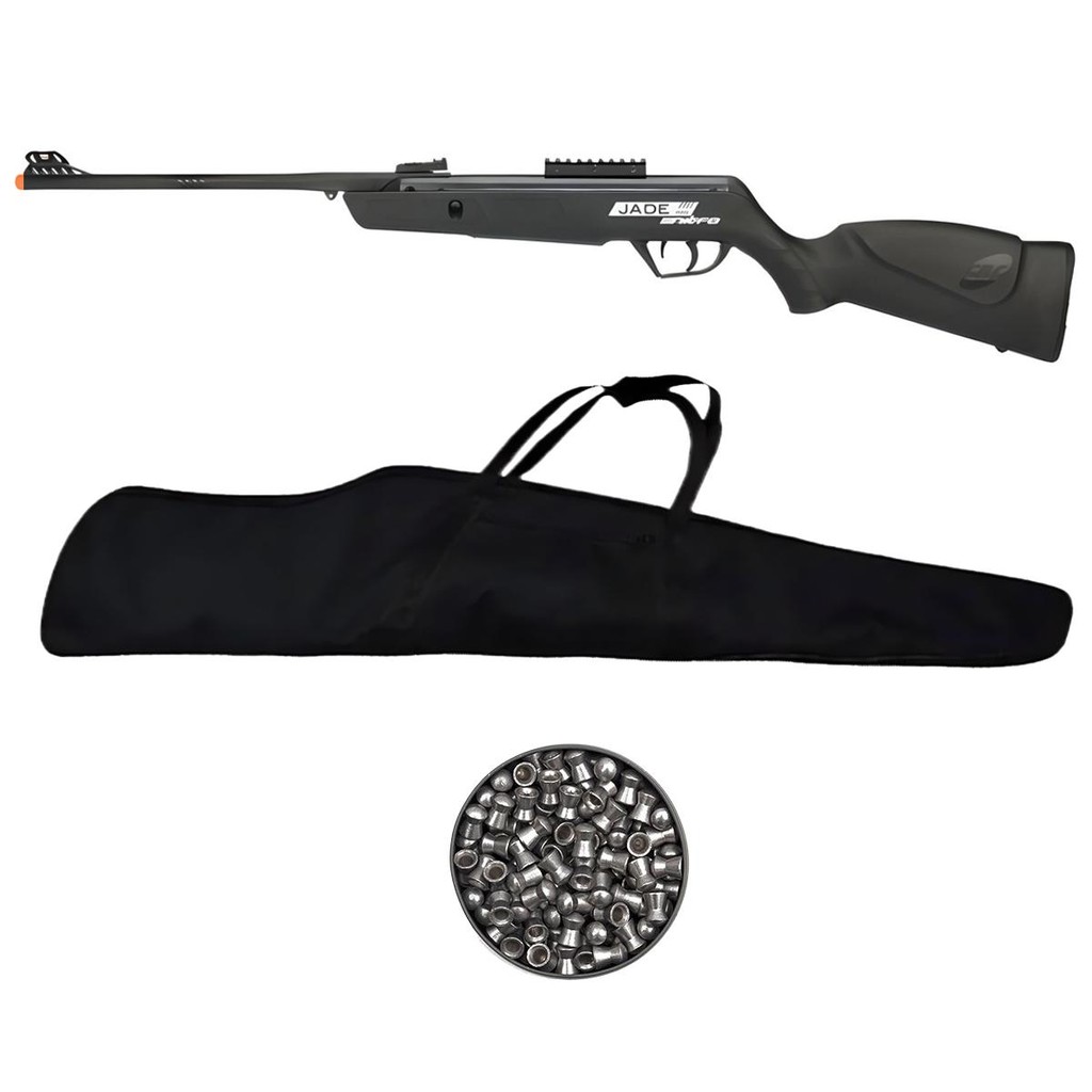 Carabina de Pressão Jade Mais Nitro 5.5mm - CBC + Capa + Chumbo em Oferta na Shopee