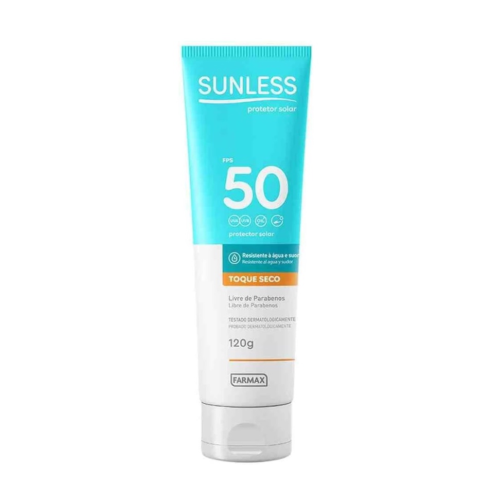 Protetor Solar FPS 50 Toque Seco 120g Sunless