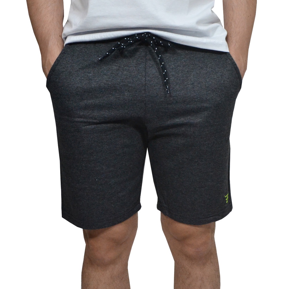 Bermuda Moletom Masculina Plus Size Cinza Texas Farm