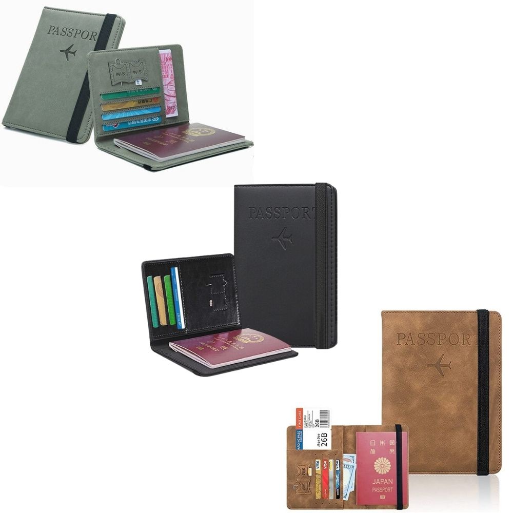 Carteira Para Passaporte Vintage Organizador Viagem Chip Unissex | Porta Documentos Couro Premium em Oferta na Shopee