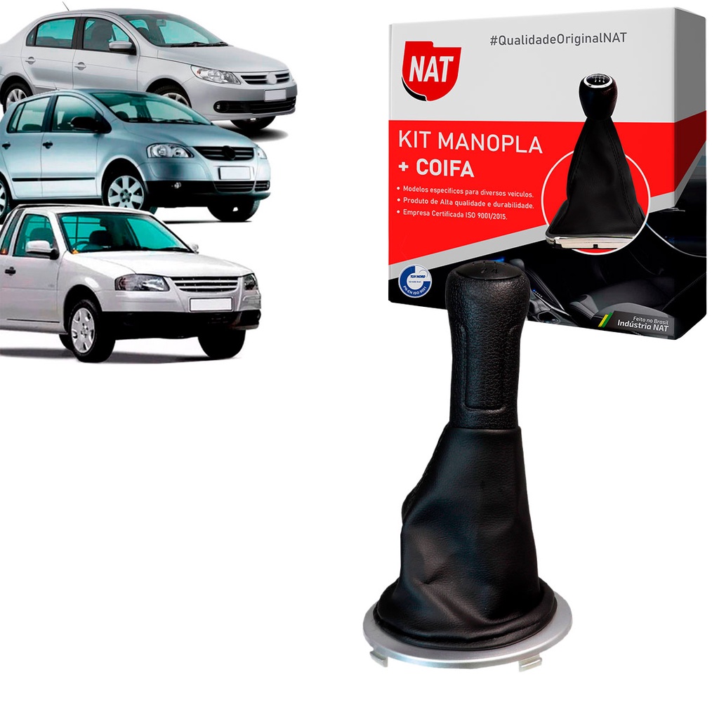 Manopla + Coifa G5 Gol Voyage Saveiro 2008 Até 2013 Fox 2003 Até 2009 em Oferta na Shopee