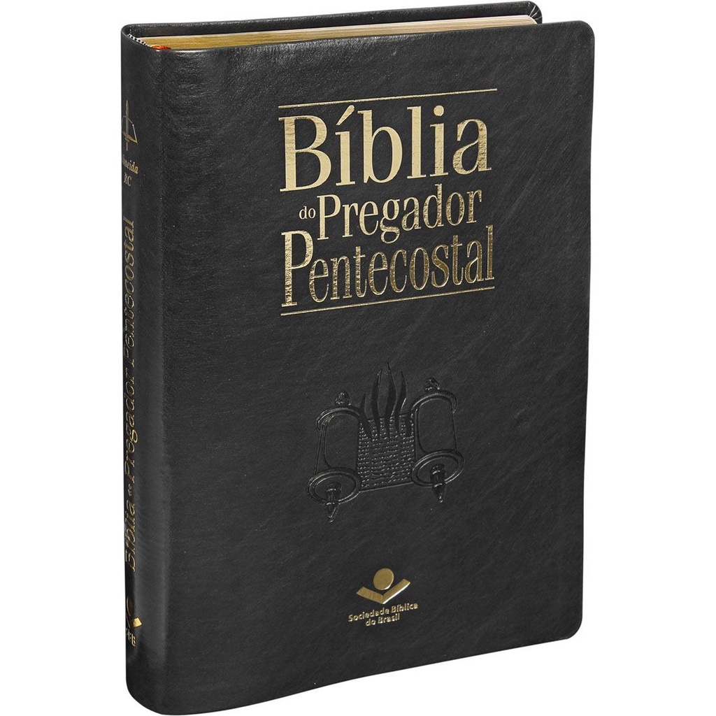 Bíblia do Pregador Pentecostal | ARC | Índice | Couro PU | Preta em Oferta na Shopee