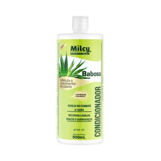 Condicionador Babosa Anti Caspa Milcy 900Ml Recupera Cabelo