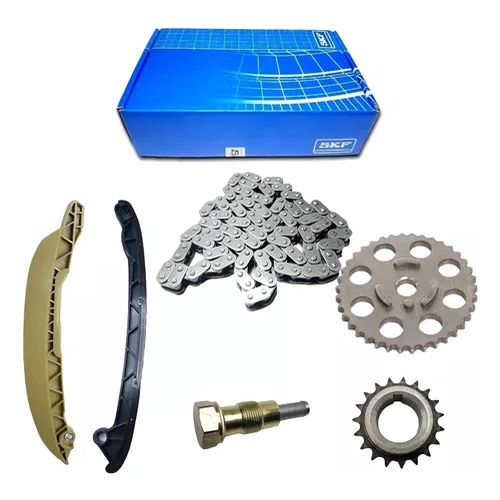 Kit Corrente Tensor Distribuiçao Ford Ka Courier Ecosport Fiesta Focus 1.0 1.6 8v Zetec Rocam Skf