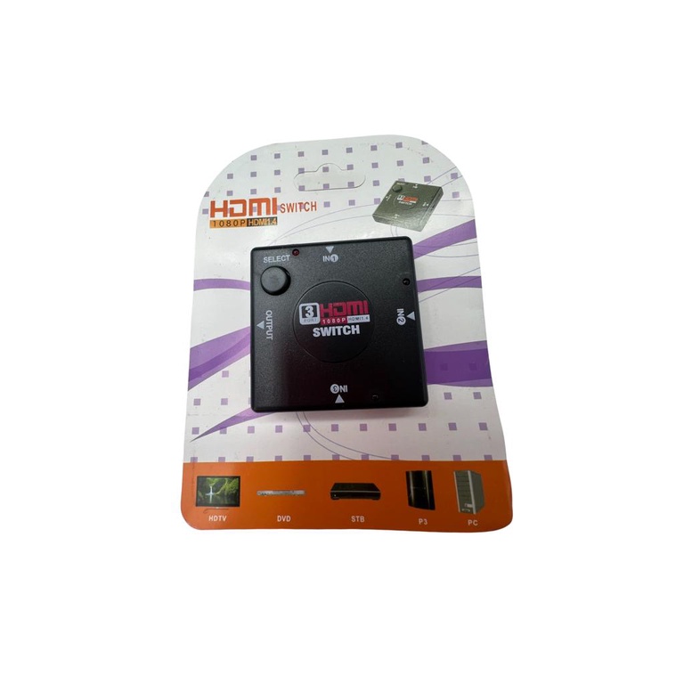 Switch Hdmi 1.4 1080p 3 Entrada 1 Saida