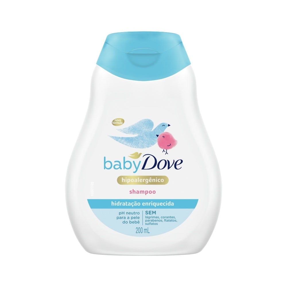 Shampoo Infantil Dove Baby Hidratação Enriquecida 200ml em Oferta na Shopee