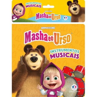 Livro Banho Masha e o Urso - Instrumentos musicais em Oferta na Shopee