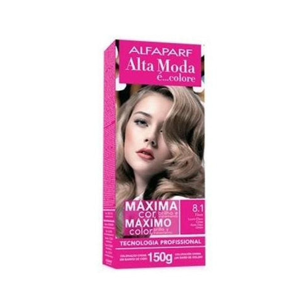 Tintura Alta Moda 8.1 Louro Claro Cinza