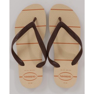 Chinelo Havaianas Masculino Listrado Bege