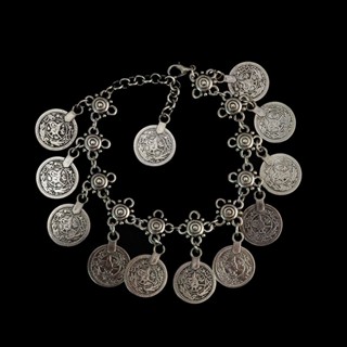 xinghernew Antique Prata Boho Moeda Cigana Pulseira De Tornozelo Jóias Femininas XHW