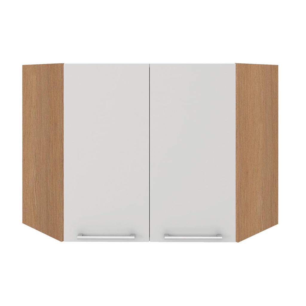 Armário Aéreo Ditália Aspen Canto Carv/Branco CD-214 em Oferta na Shopee