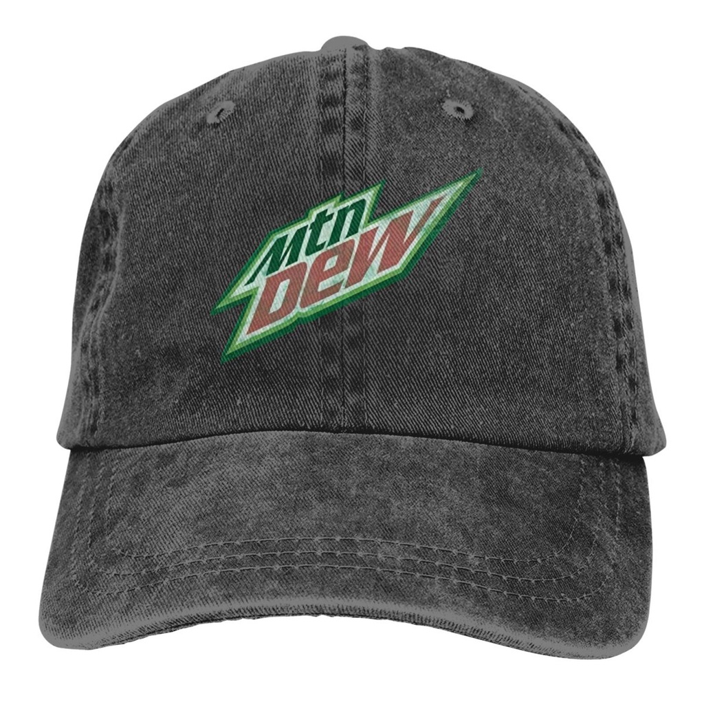 Nova Moda Trevco Mountain Dew Distress Logotipo Bonés Ajustáveis Versão Casal