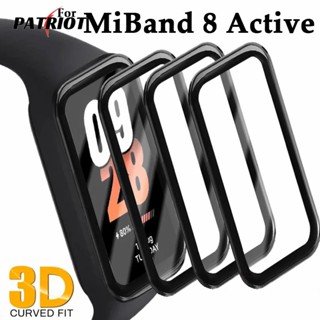 9D Película Protetora Curva Macia/Compatível Para Xiaomi Mi Band 8 Active/Vidro Não Temperado De Cobertura Total/Anti-Riscos Smart Watch