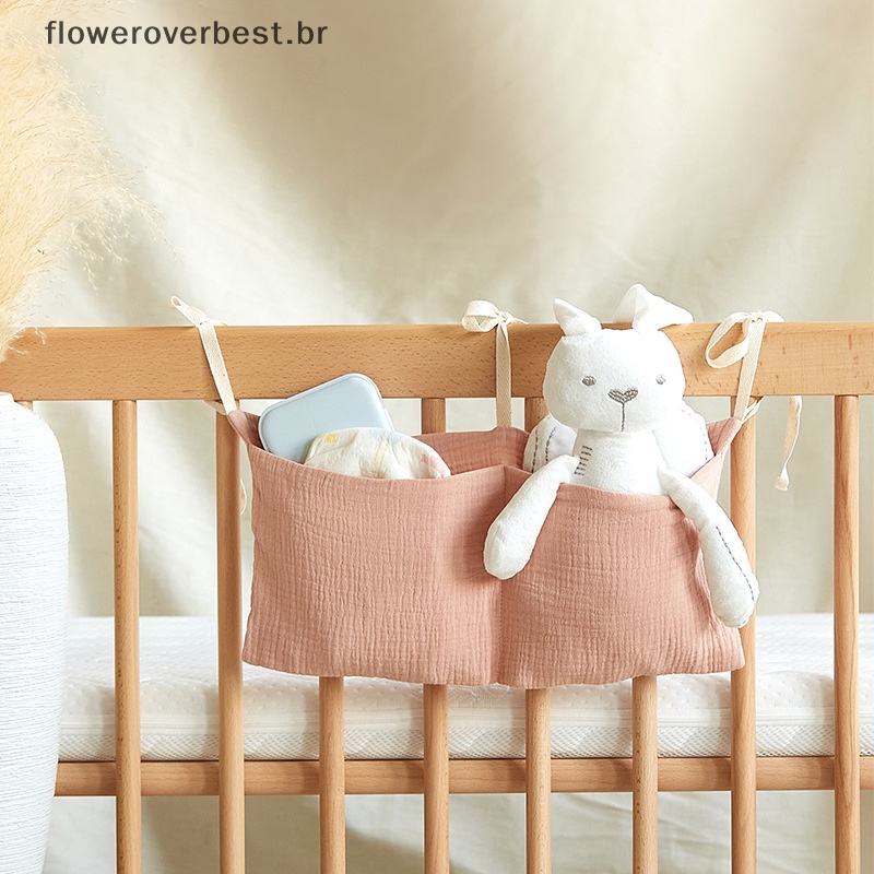 FOB Sacos Para Pendurar Berço De Bebê Portáteis al Organizadores Fraldas De Cama