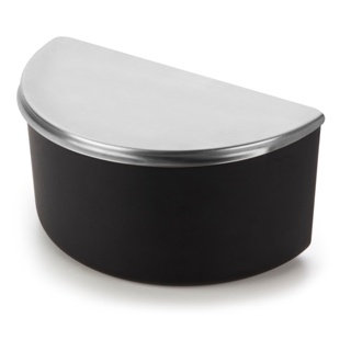 Saleiro De Mesa Bancada Cozinha Grande 1 Kg Tampa Inox Corpo Preto Organizador Porta Sal Temperos Alto Padrão Qualidade Forma Inox em Oferta na Shopee