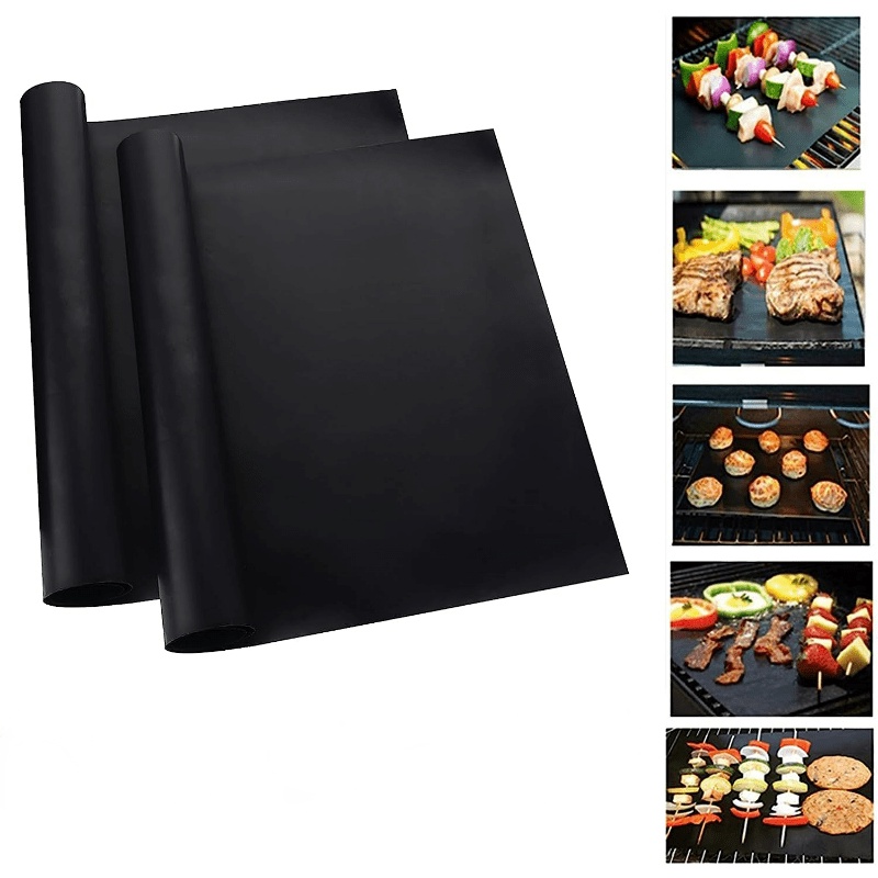 2 Pack Non Stick Forros do forno para o fundo do forno elétrico Grosso Forros de forno resistente para o fundo do forno Esteira de forno reutilizável para o fundo do forno Forro do forno para elétrico Gás Grill BPA