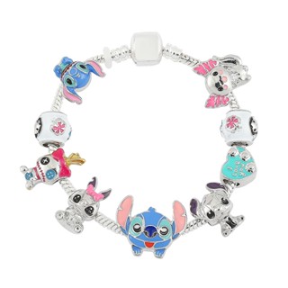 Pulseira Disney Charme Lilo E Stitch Jewelry for Women Kids I Love You Melhor Amiga Presente