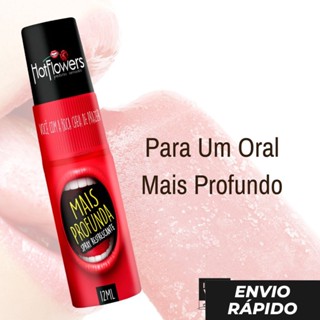 Mais Profunda Spray Garganta Profunda para Ajudar no Sexo Oral 12ml Hot Flowers