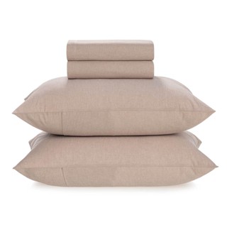 Jogo de Cama Casal Karsten 160 Fios Percal Robin Bege