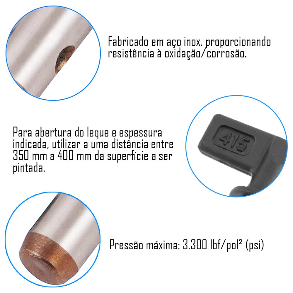 Bico Leque 415 Para Máquina de Pintura Airless Vonder · foto 2
