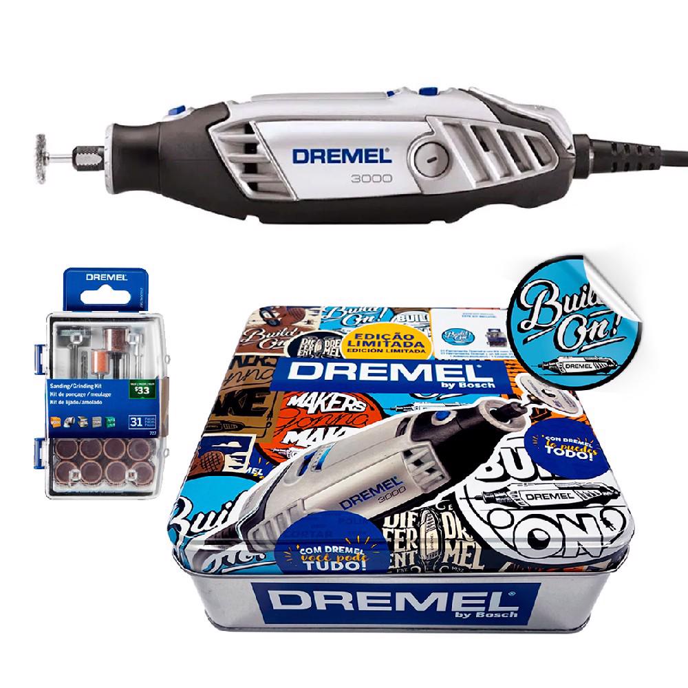 Dremel Micro Retífica 3000 31 Acessórios Caixa Especial 110V em Oferta na Shopee