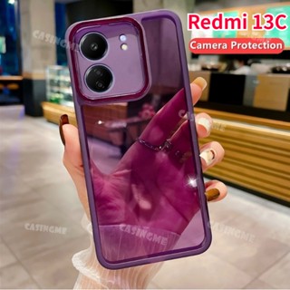 Redmi 13C 2023 Proteção Da Lente Eletroplatada Câmera Caixa Transparente Macia Para Redmi13C C13 13 C 4G 5G 2023 Capa Traseira De Silicone Telefone