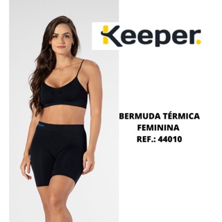 Bermuda térmica feminina sem costura microfibra Keeper Ref.: 44010 em Oferta na Shopee