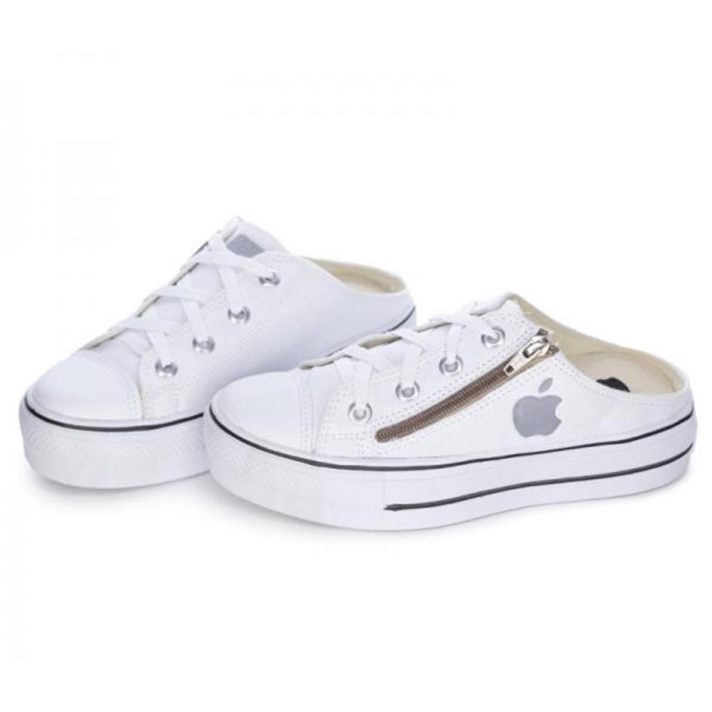 Tenis All Star Mule Feminino Plataforma Apple Envio Imediato Turquesa Ziper