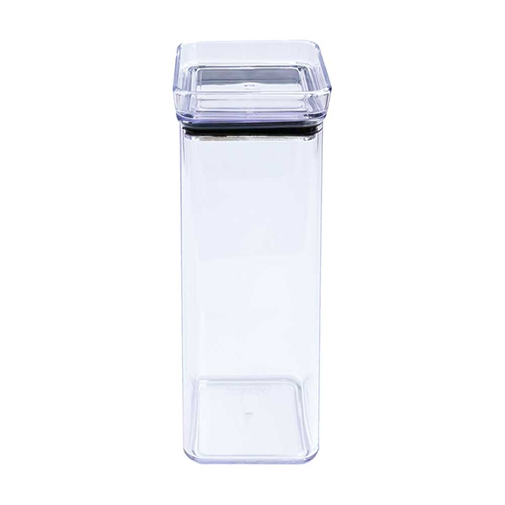 Pote hermético mini com tampa empilhável 340ml porta mantimentos condimentos alimentos temperos armazenar organizar cozinha despensa Lumini Paramount