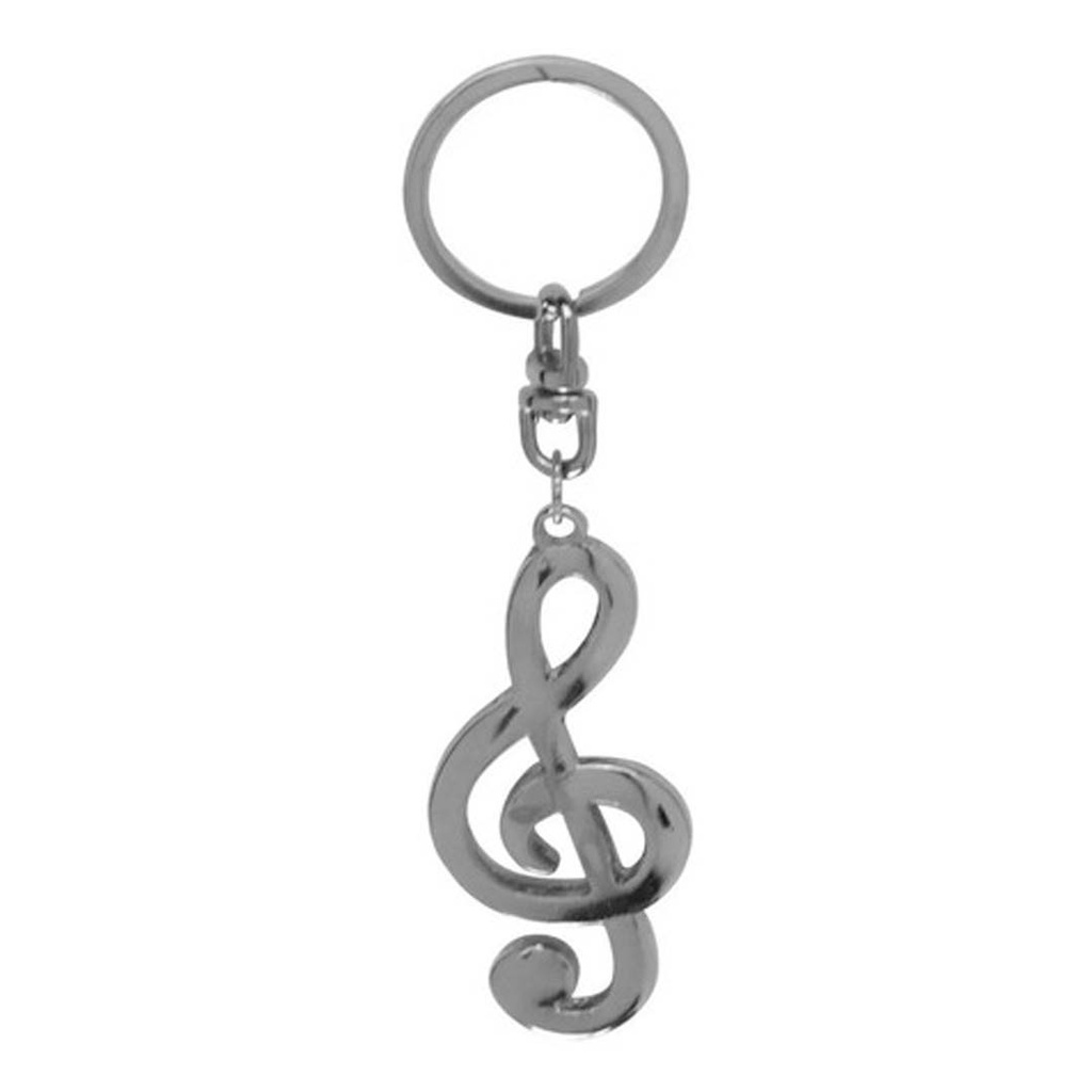 Chaveiro Musical Paganini Clave de Sol Cromado PCH 080