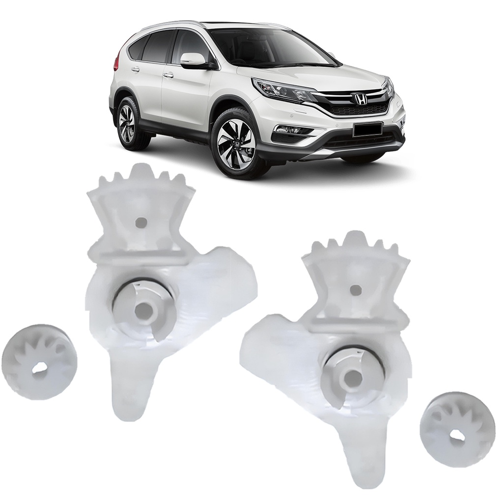 Kit 2 Engrenagem Reparo Excêntrico Fechadura Elétrica CRV 2007a2013 City 2009 a 2013 Fit 2003 a 2013